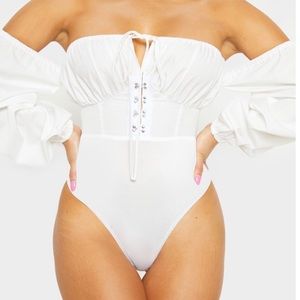 White PLT bodysuit